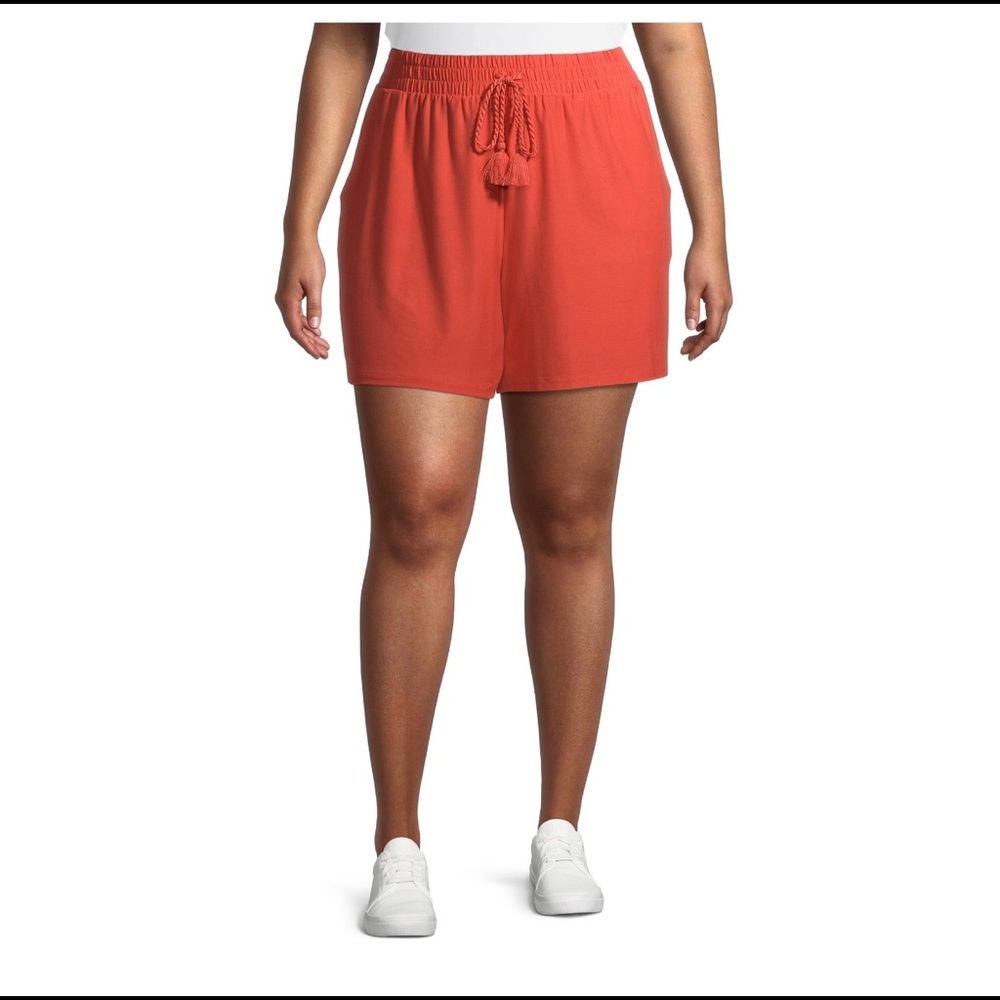 Terra & Sky Super Soft Tassel Shorts - PLUS SIZE